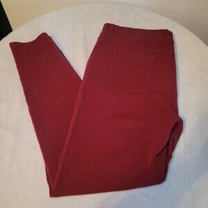 Betabrand Burgundy Dress Yoga Pull on Stretch Pants Women's Size XL